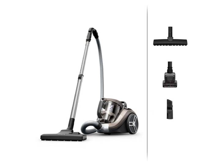 Rowenta - Compact Power XXL Aspirateur sans Sac Bac 2 RO4B50EA - 5 L Aspirateur animaux puissant - Capture 99.98% des poussières - Moteur 900 W - Brosse parquet et mini turbobrosse incluses