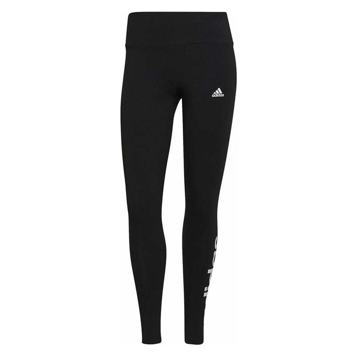 Adidas Womens Essentials Linear Tight, Black/White, XS (XS) (GL0633)