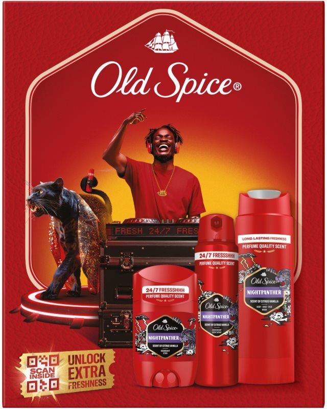 Old Spice Nightpanther DJ gift set