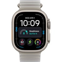 Watch Ultra 4, Smartwatch Titan natur, 49 mm, Ocean Armband grau, Cellular