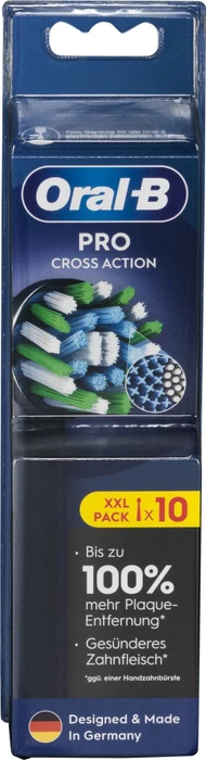 Oral-B Aufsteckzahnbürste 8006540861981 / 10x Cross Schwarz