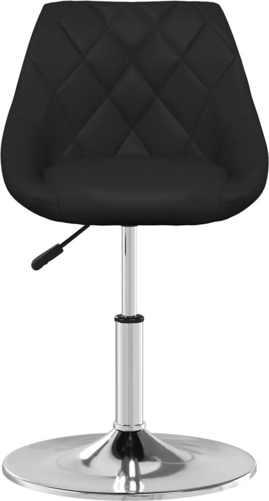 vidaXL Barkruk, zwart, kunstleer