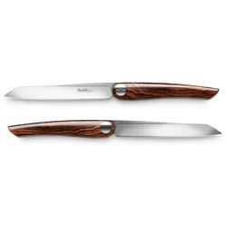 Nesmuk SOUL Steakmesser, 2er-Set Wüsteneisenholz