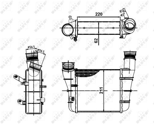 Nrf Ladeluftkühler 30148a Für Audi