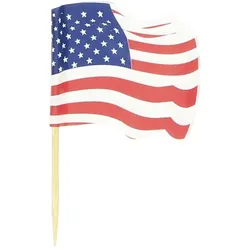 MONOUSO - Flaggenpicker "USA" 6,5cm (24 Einh.)