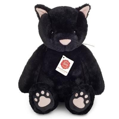 Teddy Hermann 93998 - Schlenkerkatze Tilly schwarz, Katze, Plüsch, 35 cm