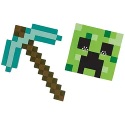 Jakks Pacific Minecraft - Spielset - Spitzhacke und Creeper Maske