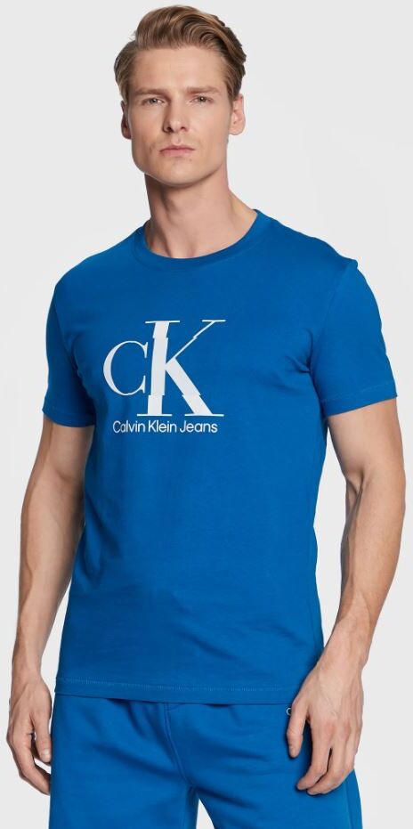 Camiseta Disrupted Calvin Klein Hombre Azul L