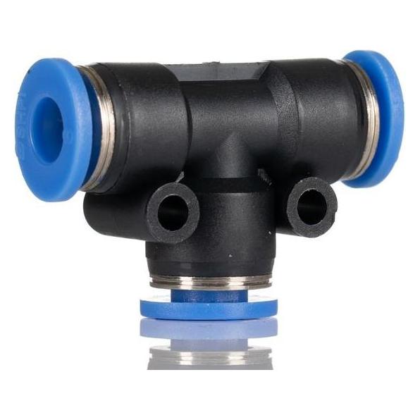 RS PRO Equal Tee Fitting, 8 mm (T-Verbindung) (9160902)