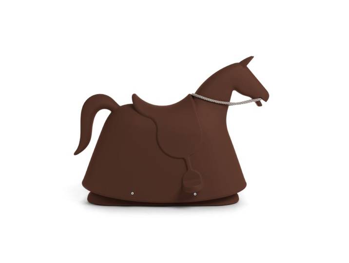 MAGIS cheval à bascule pour enfants ROCKY (Marron - Polyéthylène)