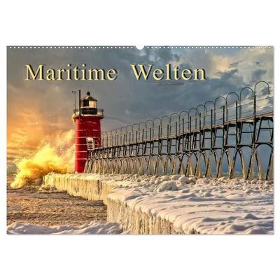 Maritime Welten (Wandkalender 2027 DIN A2 quer), CALVENDO Monatskalender