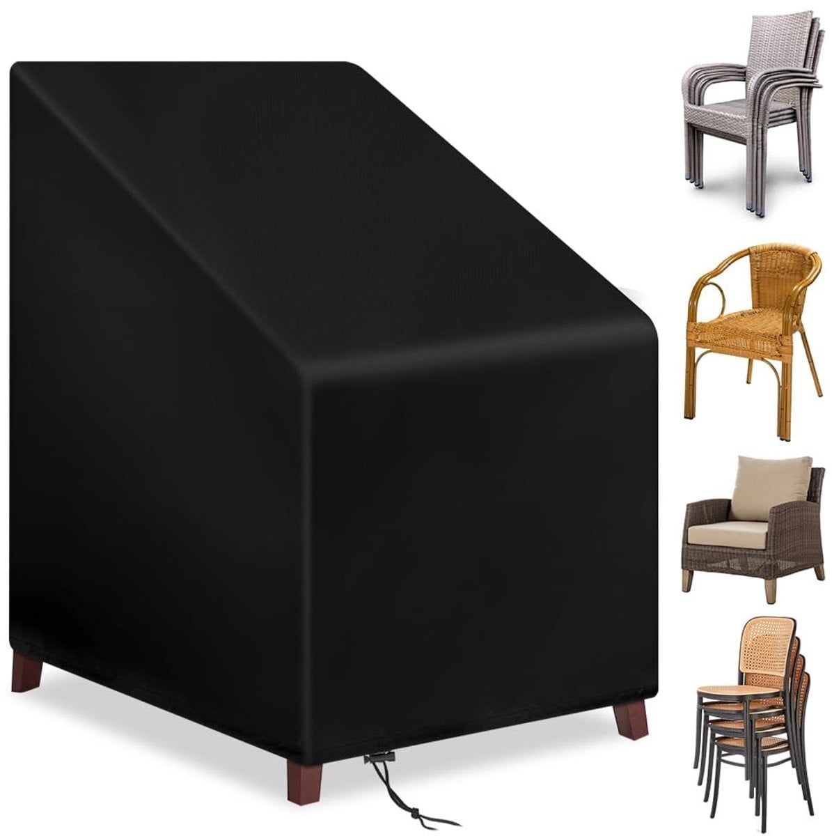 Dailygoods Waterdichte Beschermhoes voor Stapelstoelen en Tuinstoelen