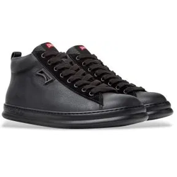 Camper für Herren. K300550-004 Schwarze Runner-Sneaker aus Leder (40), Wohnung, Schnürsenkel, Lässig