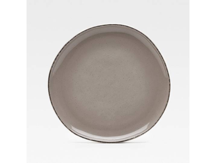 Van Well Speiseteller Urban, Hellbraun, Keramik, 6-teilig, rund, lebensmittelecht, Geschirr, Teller, Speiseteller