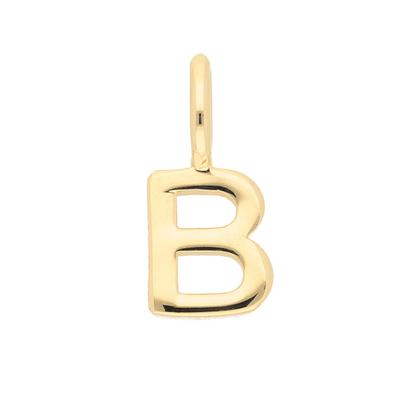 Buchstabenanhänger ADELIA´S "Damen & Herren 333 Gold Buchstabenanhänger B", gold, Schmuckanhänger, Damen, Gelbgold 333 Gold, Gelbgold 333, Gold, für Damen & Herren