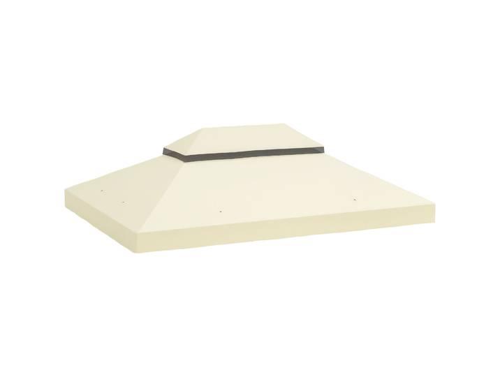 Toit de remplacement Outsunny pour tonnelle 4X3 m avec double toit café
