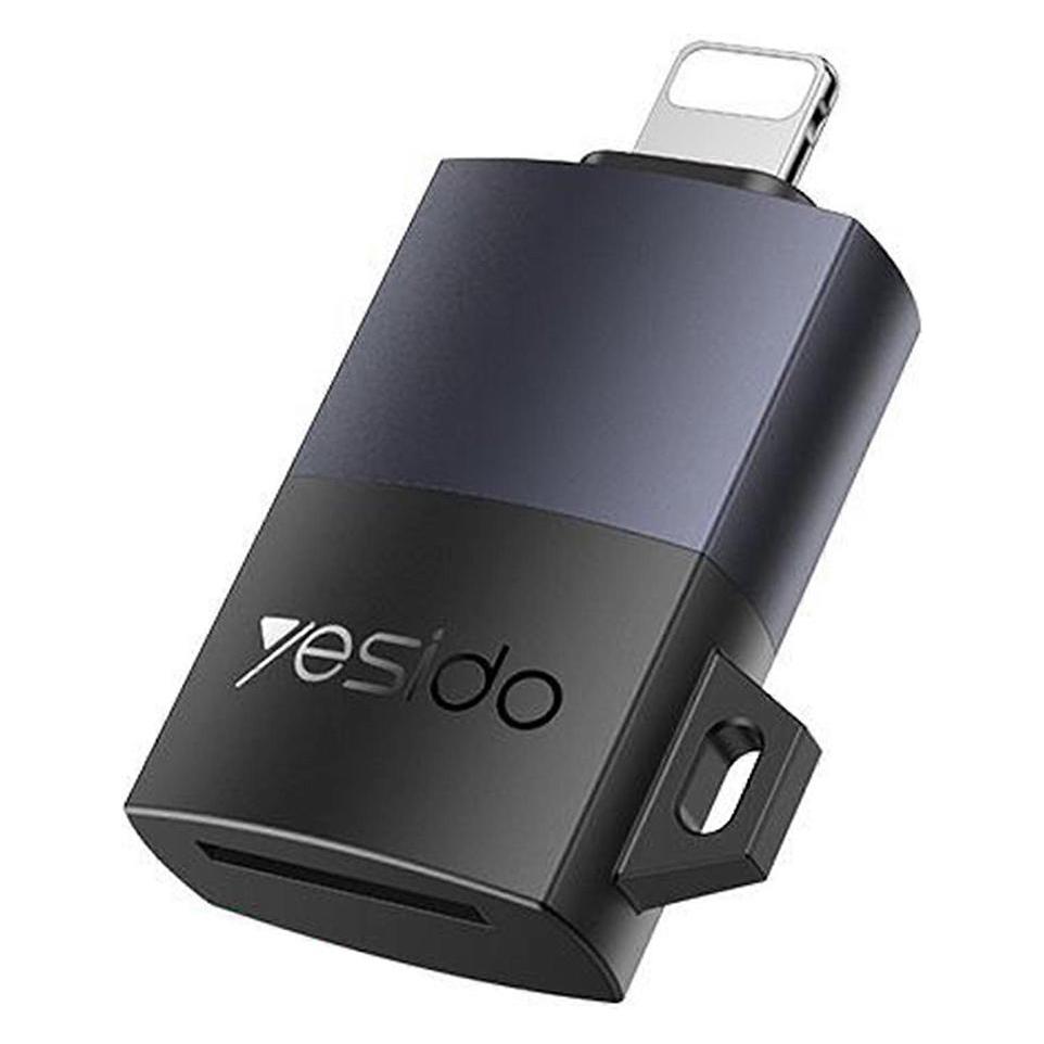 Yesido - Adapter (GS38) - Lightning to TF Card, for iPhone, iPad, 480Mbps, 4K, LED indicator - Gray (Lightning) (60965132)