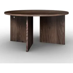 Couchtisch Celina Walnussfarben MDF rund
