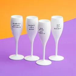 Koziol Cheers No. 1 Say It In Style Sektglas Set 4-teilig  aus Thermoplastik 100 ml