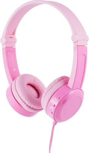 Onanoff Travel On Ear Headset kabelgebunden Pink Faltbar, Headset, Lautstärkebegrenzung Kinder