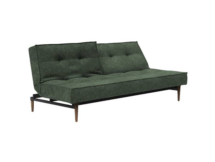 Bettsofa Split grün Stoff B 210 T 91 cm Klappbar
