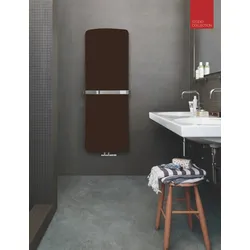 Zehnder Folio Belt Design-Heizkörper, Studio Collection, 1476x16x635 mm, Farbe Dark Brown
