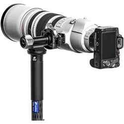Leofoto Neigekopf MPG-01S (2-Wege-Neiger, Videokopf), Stativkopf, Schwarz