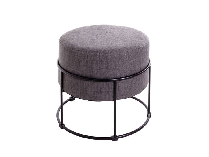 Hocker 48 x 48 cm anthrazit/schwarz