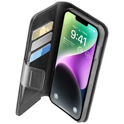 Cellularline Book Agenda - iPhone 14 case with MICROBAN coating (black)