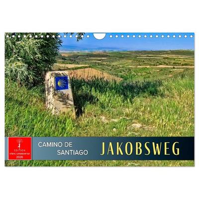 Camino de Santiago - Jakobsweg (Wandkalender 2026 DIN A4 quer), CALVENDO Monatskalender