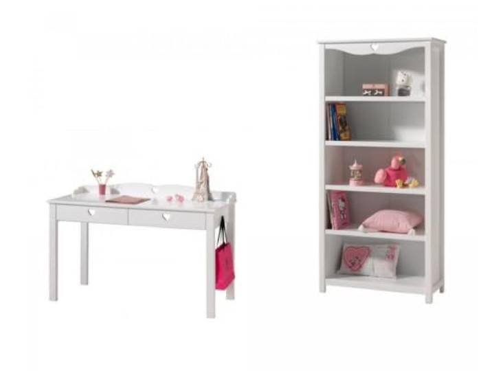 Vipack 'Autobett amco07 Amori Büro/Bibliothek Holz weiß 90 x 40 x 190 cm