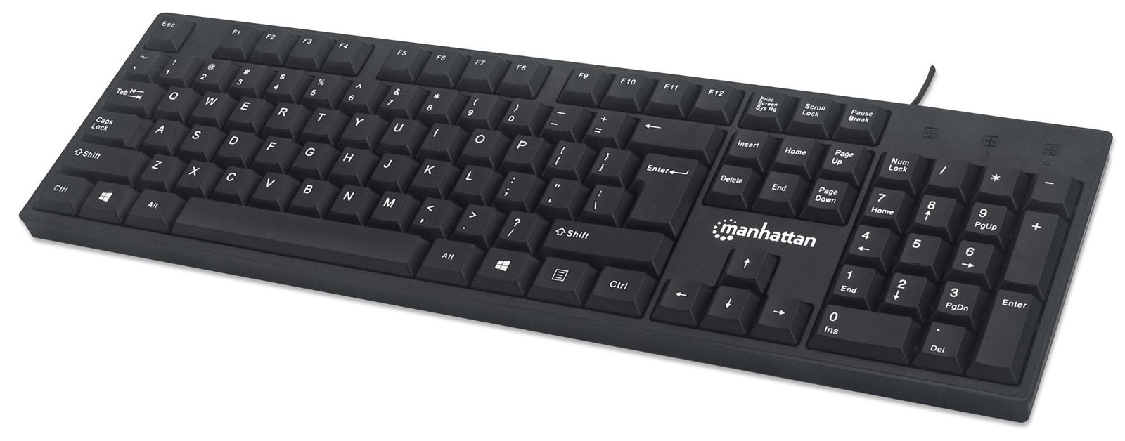 Manhattan 179324 USB-toetsenbord zwart