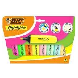 Bic Flache Textmarker Neon Pastell Mix 8 Stück (8x) (57977566)