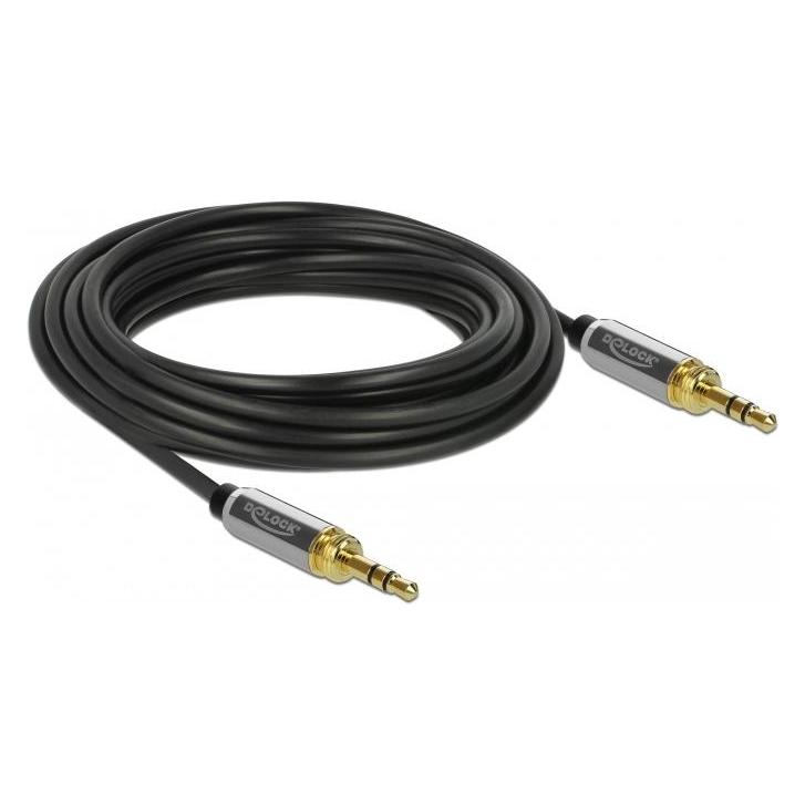 Delock 3 Pin mit 6.5mm Schraubadapter (5 m, AUX Kabel) (85788)