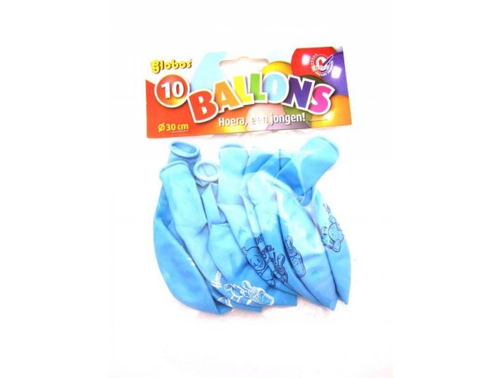 Hoera een jongen ballonnen - 25 cm - Latex