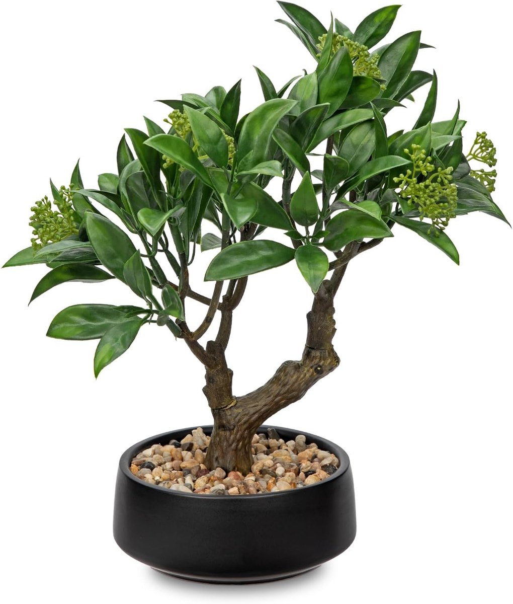 Kunstmatige Bonsai boom in keramische pot voor decoratie van uw woonkamer, slaapkamer of badkamer