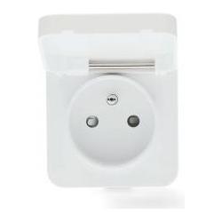 Nedis SmartLife Smart Stecker Zigbee 3.0 | IP44 | Leistungsmesser | 3680 W | Frankreich / Typ E (CEE (ZBPO130EWT)