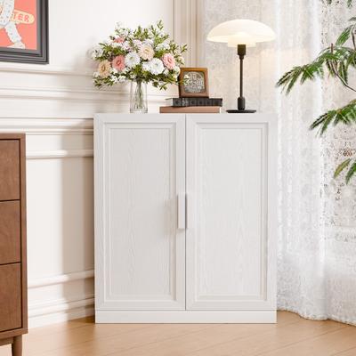 Dovelina "36""H Corner Sideboard Cabinet Free-Standing Corner Storage Organizer"