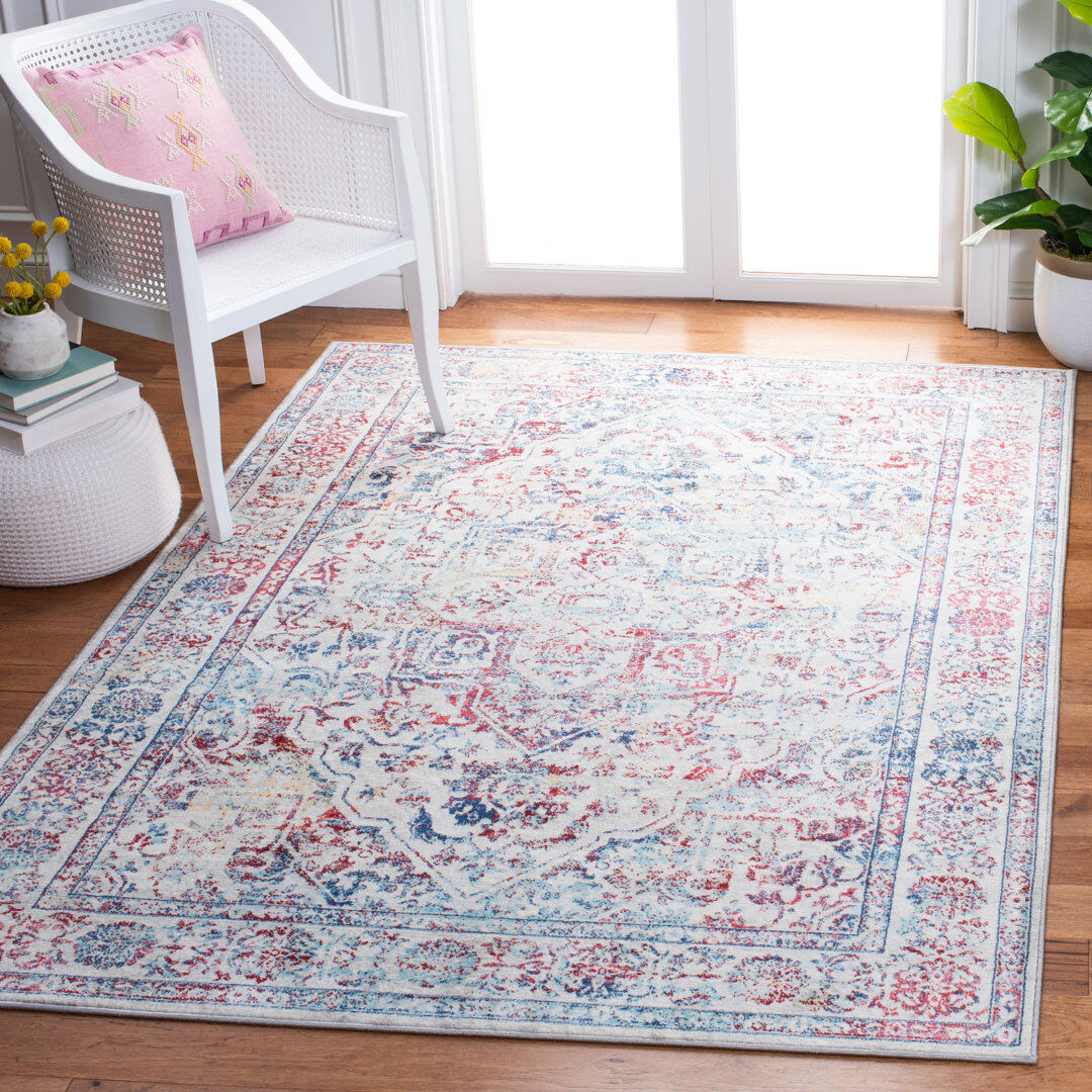 Latitude Vive Anniston Oriental Area Rug Ivory Rectangle 122 x 183 cm