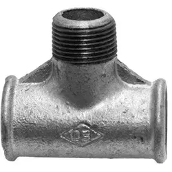 Temperguss Fitting verzinkt T-Stück I/A/I 3/8"