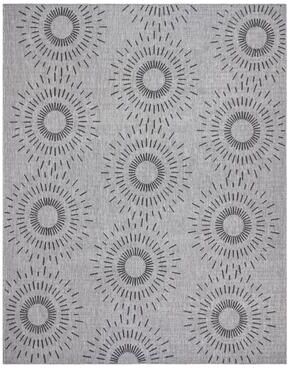 Gertmenian Tropea Tiaret All Weather Flatweave Indoor Outdoor Area Rug Modern Geometric Sunburst Polypropylene