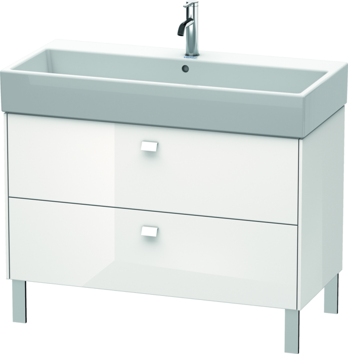 Duravit Brioso Waschtischunterschrank BR443602222 984x459mm, Weiß Hochglanz, 2 Auszüge