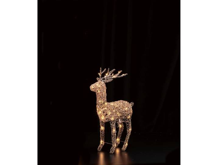 Weihnachtsbeleuchtung Finn Reindeer - Farbe: braun - LED - Lichtfarbe: Warmweiss - Material: Kunststoff - 766