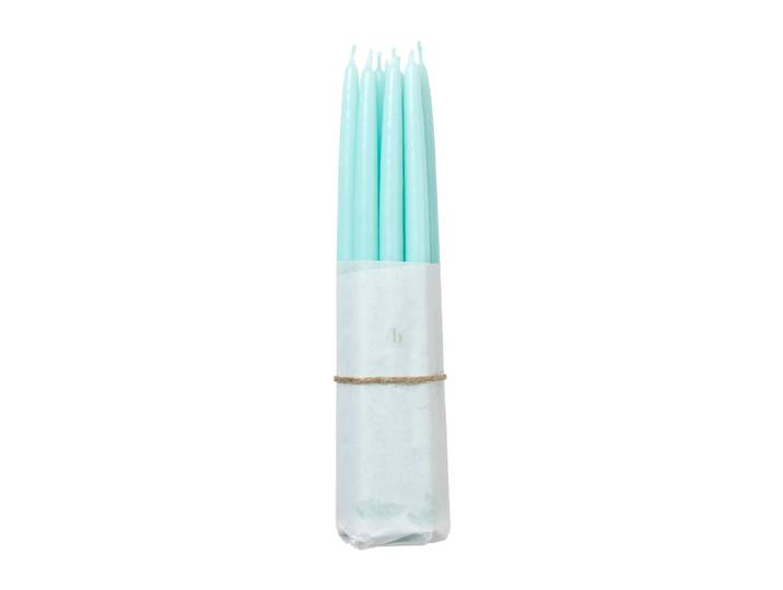 Broste Copenhagen Lot de 10 bougies anciennes trempées Broste Copenhagen Vert menthe