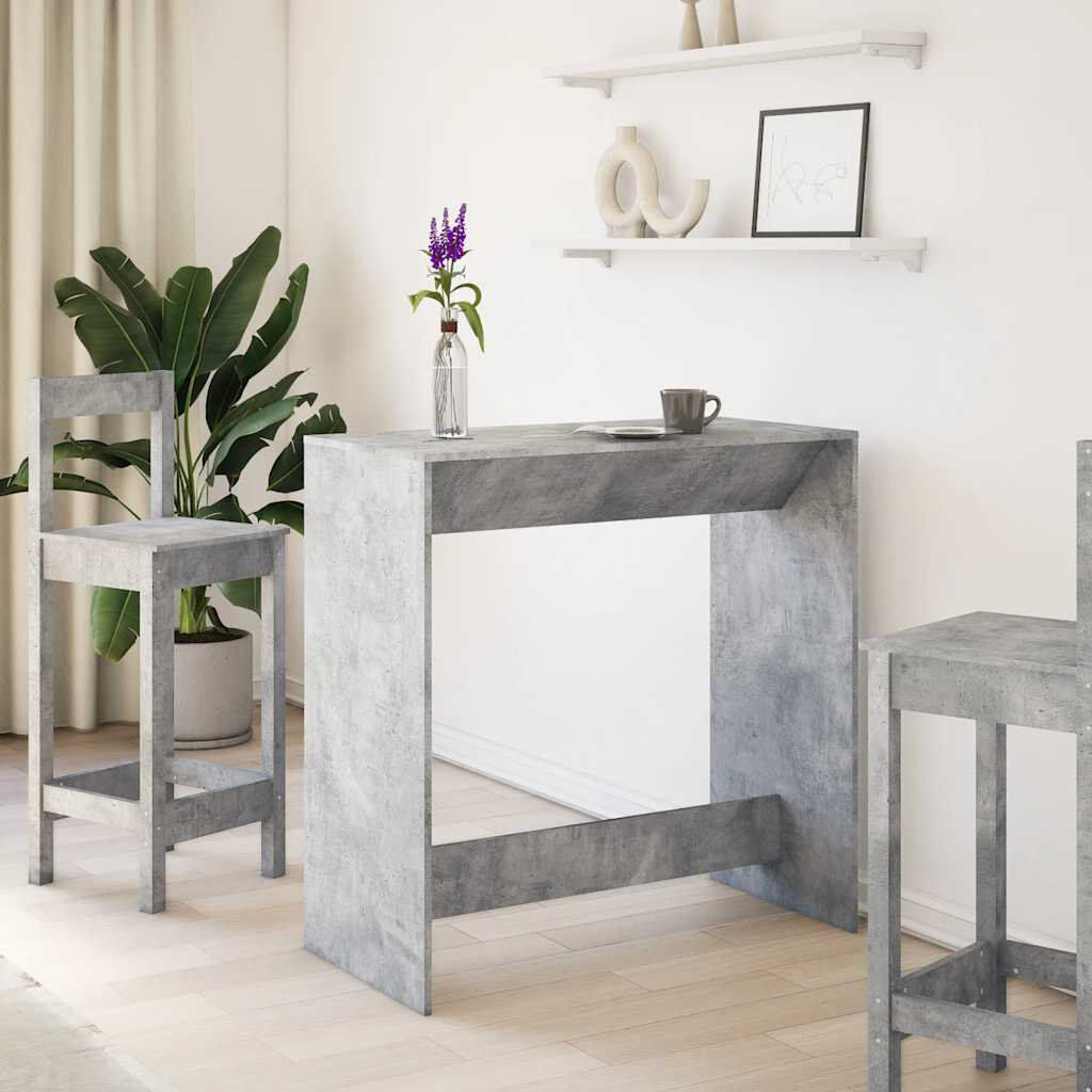 DEvidaxl 55-9 Rectangular Dining Table Concrete grey