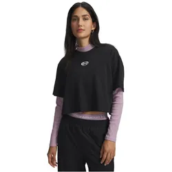 UNDER ARMOUR Center Light T-Shirt Damen 001 - black/white L