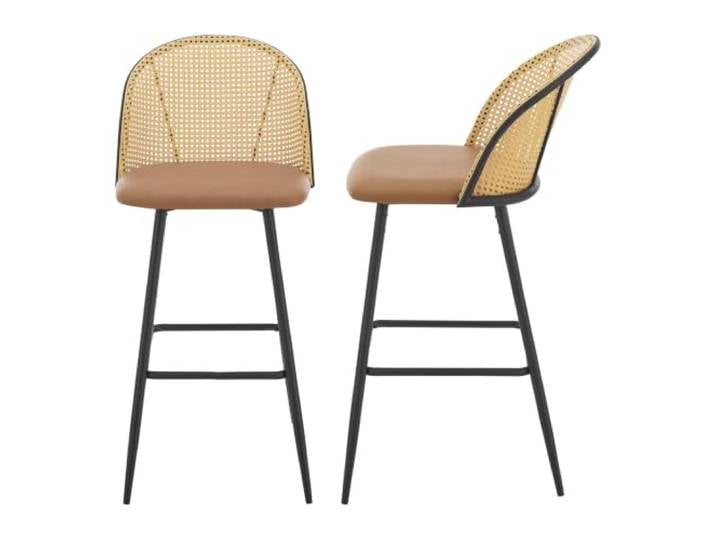 Helloshop26 Barhocker, 102 x 44 x 63 cm, Braun, 2 Stück, 03_0008731