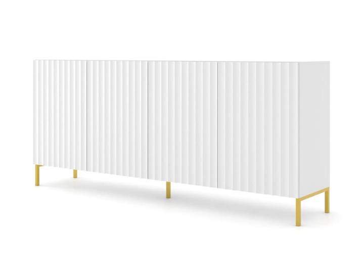 Commode effet bois Blanc