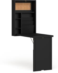 SEI Furniture Murphy Black Fold-out Convertible Desk