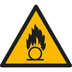 W 74310-2 - Warnschilder: Warnung vor brandfördernden Stoffen, 25 mm